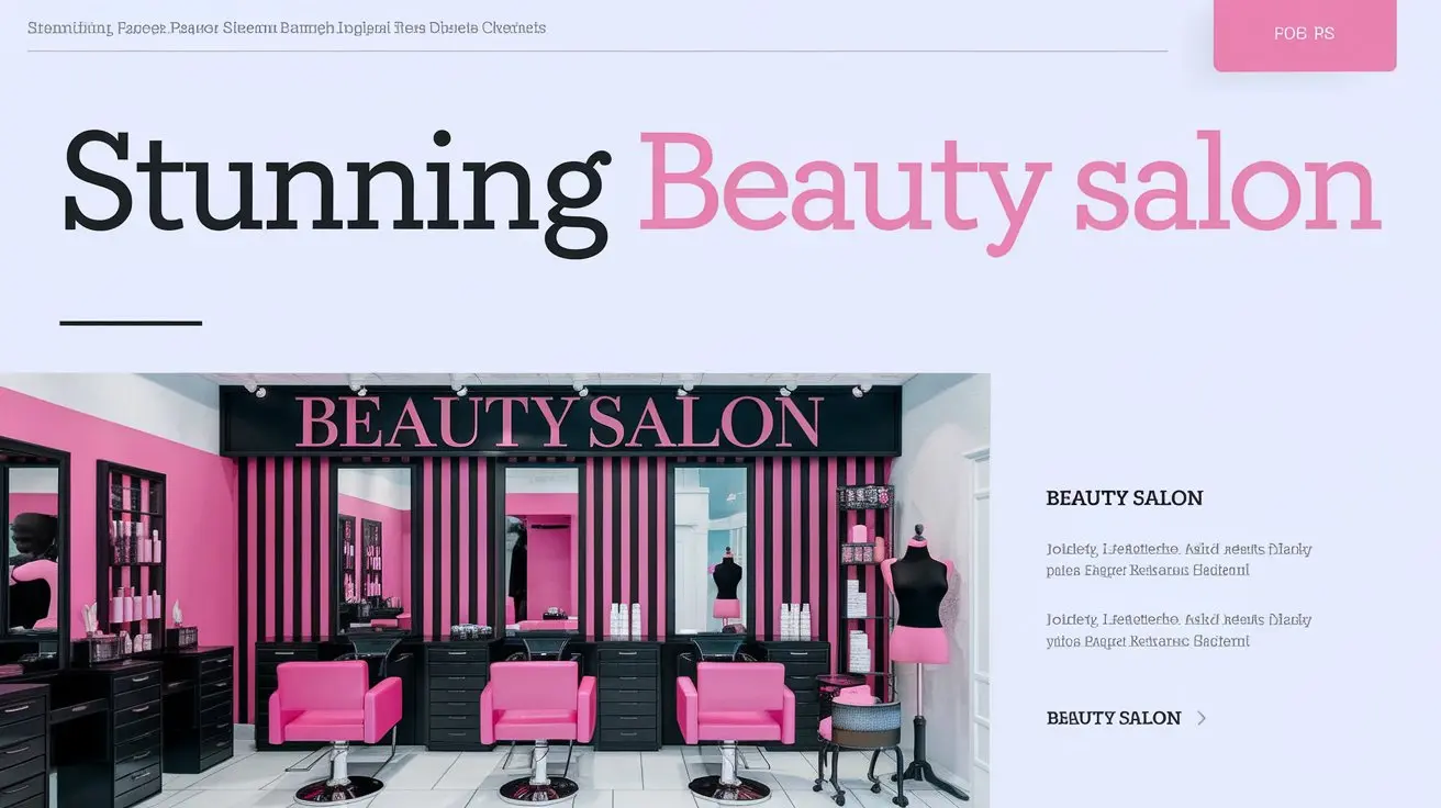 Stunning Beauty Salon PowerPoint Templates