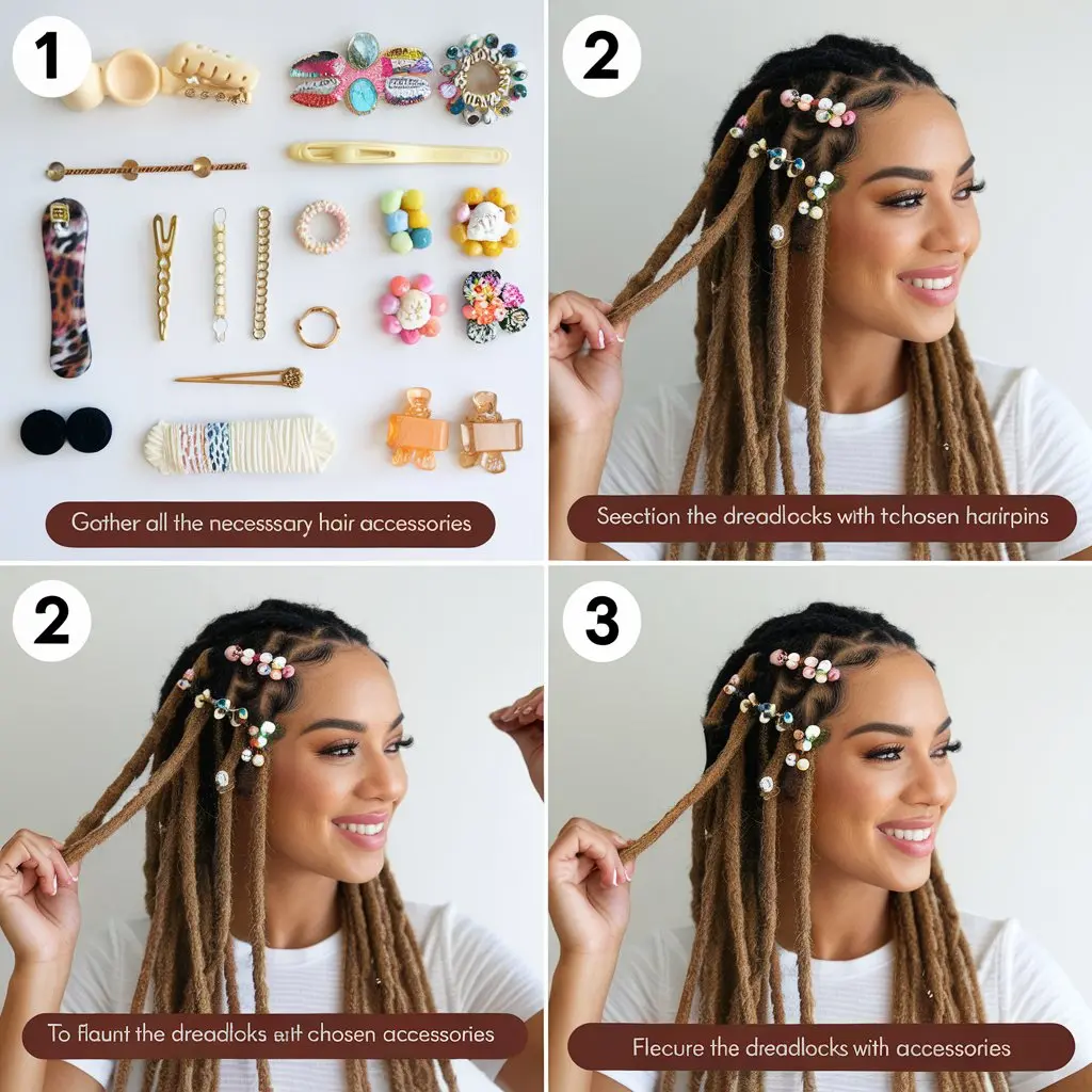 How to Style Dreadlocks with Hair Accessories