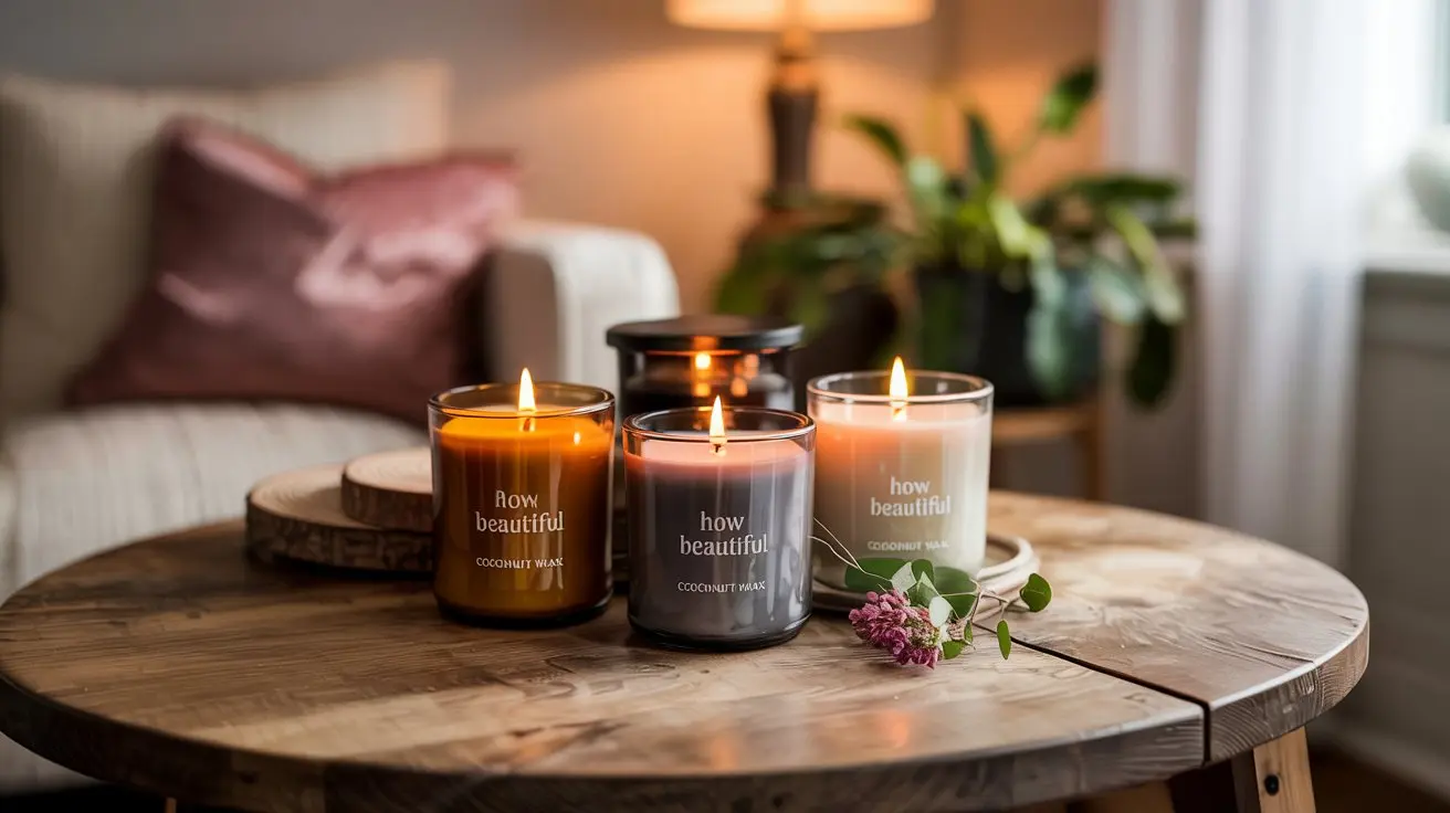 Beautiful Coconut Wax Candles